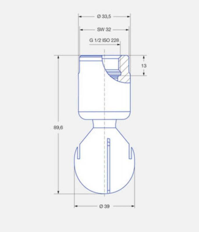 Lechler rotary cleaner MiniSpinner 2 5M3 plug connection