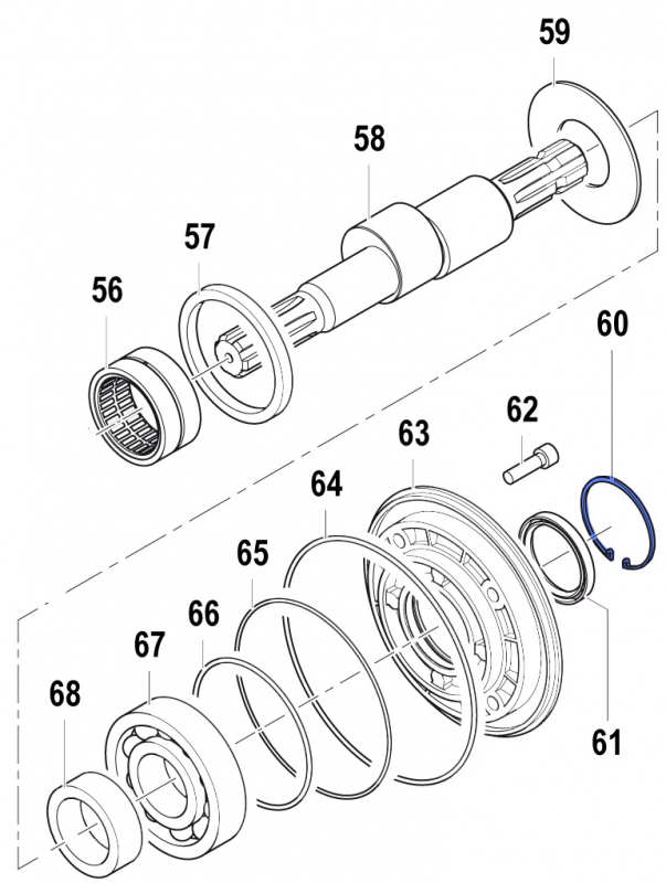 Inner Seeger 3020000700 for Comet Pump APS 145
