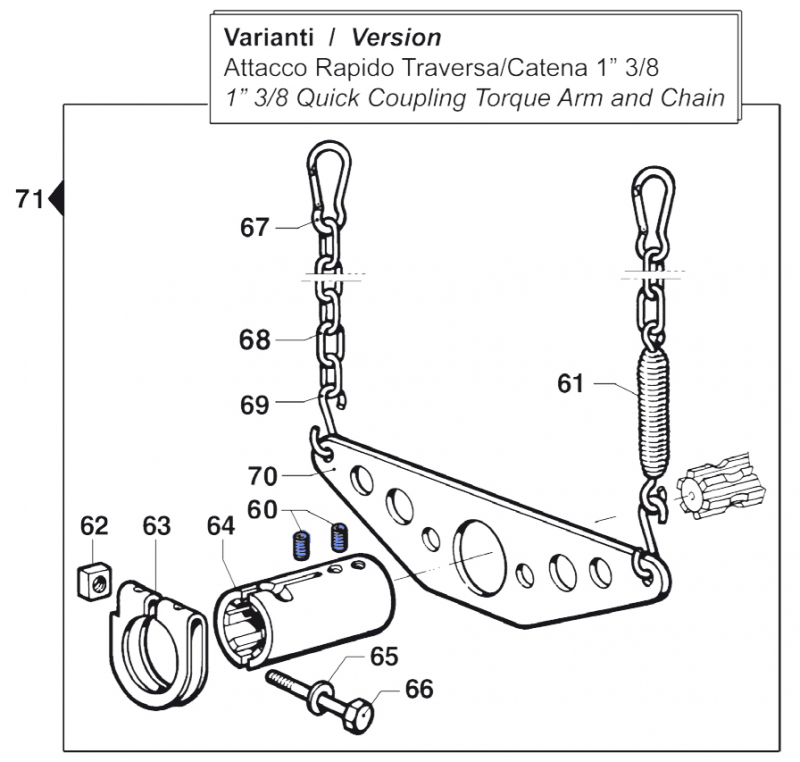 Screws Quick coupling Comet BP 105-125 K