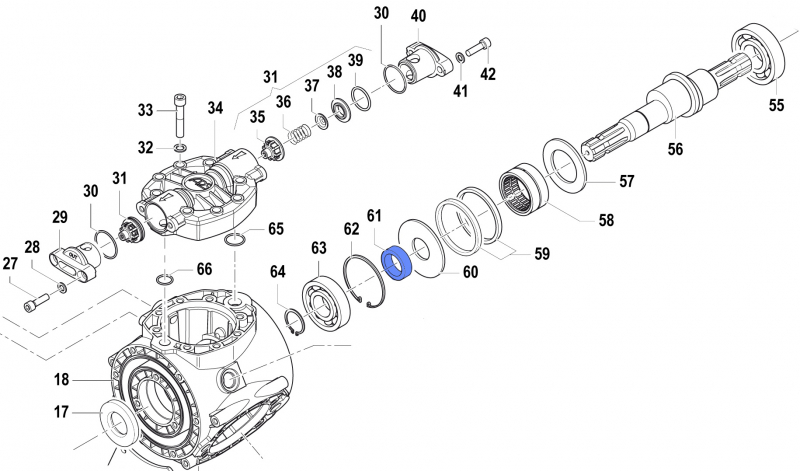 Spacer 0601022600 for Comet Pumps APS 101-121