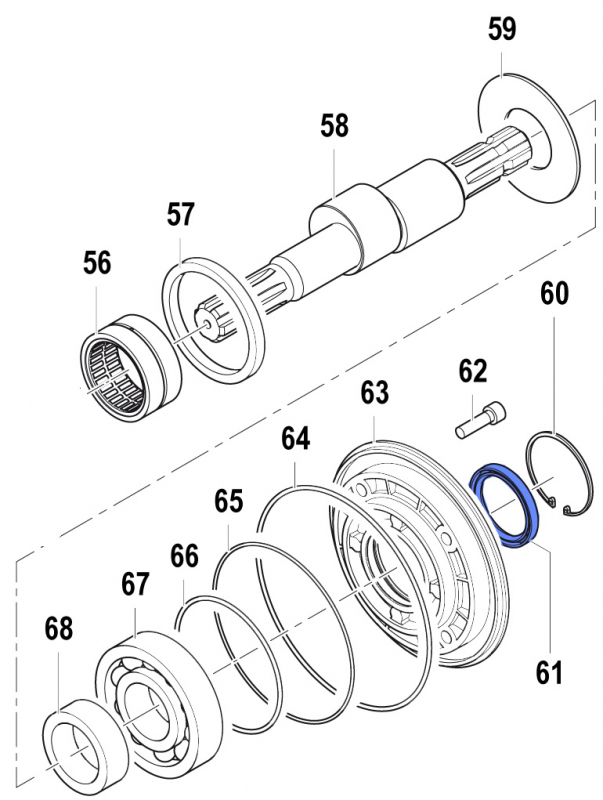 Öldichtung 0019008900 für Comet Pumpe APS 145