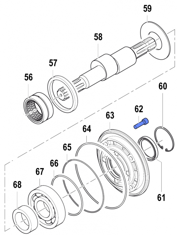 Screw 3609000900 for Comet Pump APS 145