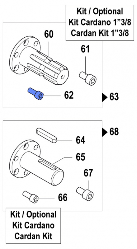 Screw 3609015700 for Comet Pumps APS 31-41