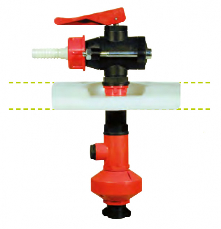 Polmac tank flushing nozzle 6340839N example for assambley