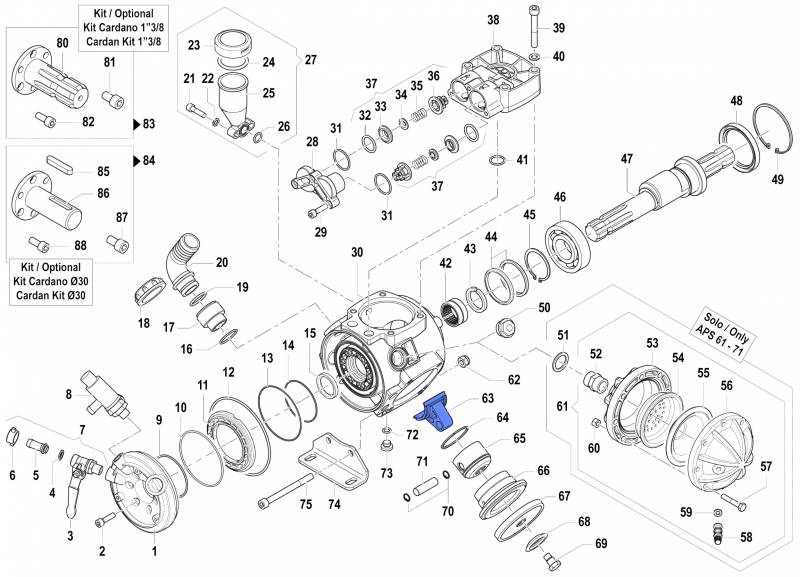 Connecting Rod Assembly 0205005300 for Comet APS 51-61-71