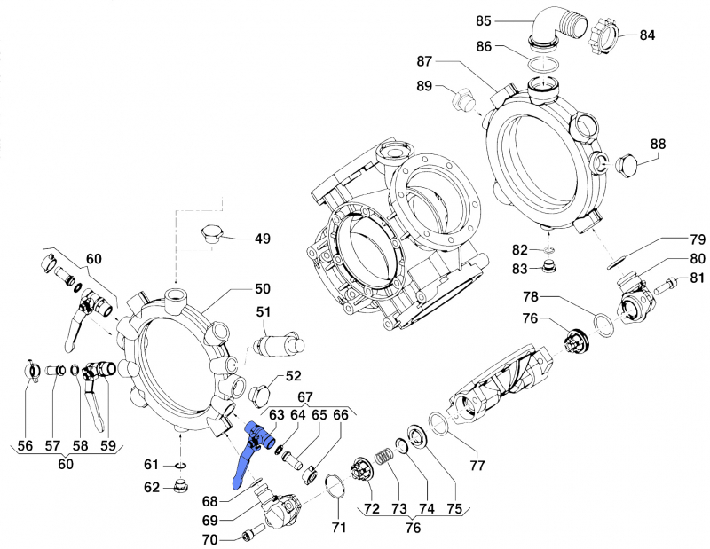 Tap 2826003200 for Comet Pumps IDS 1501-1701-2001