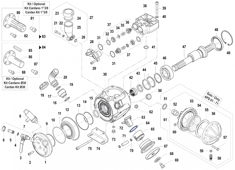 Compression Ring 0020000800 for Comet Pumps APS 51-61-71