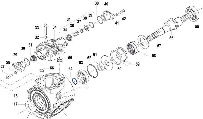 Outer Seeger 3019001800 for Comet Pumps APS 31-41