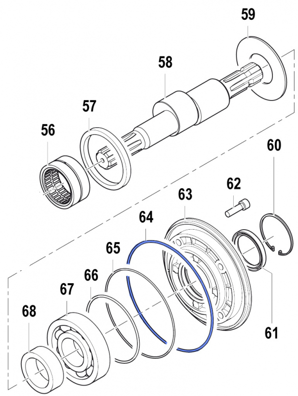 O-Ring 1210035900 für Comet Pumpe APS 145