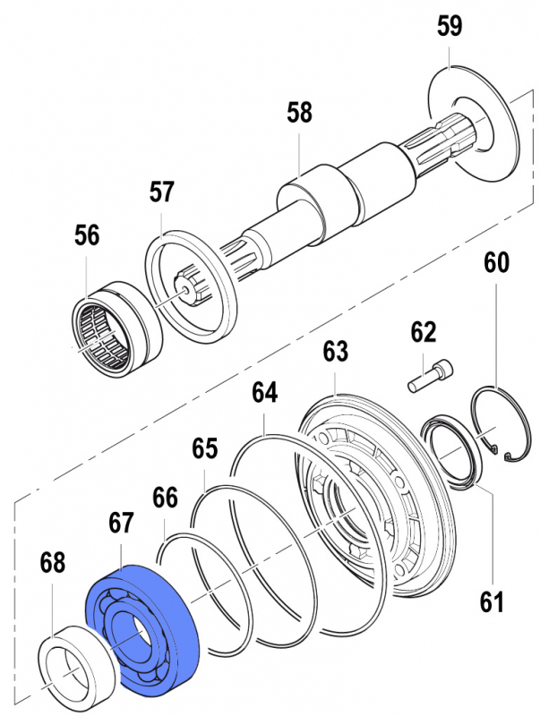 Kugellager 0438000900 für Comet Pumpe APS 145