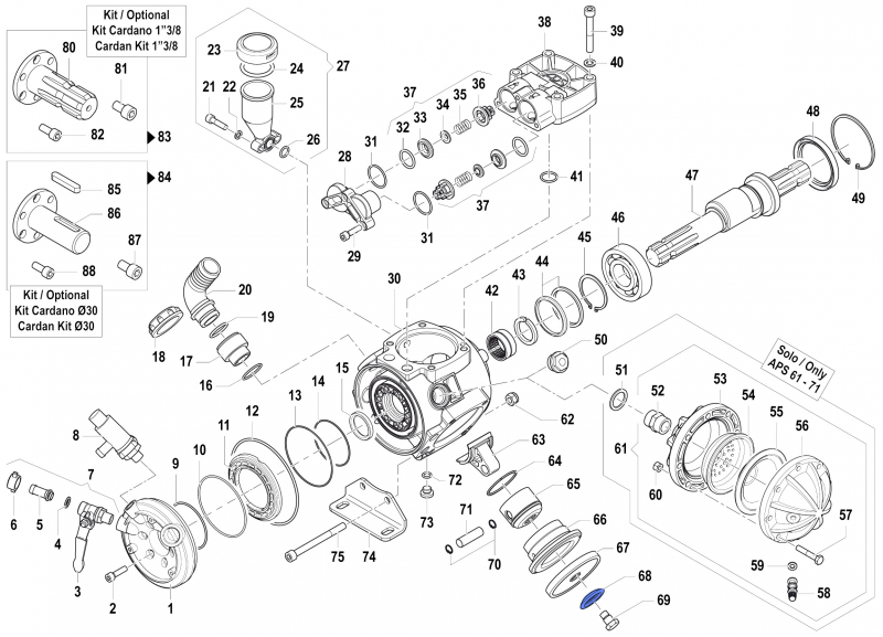 Membran Disc 0602001000 for Comet Pumps APS 51-61-71