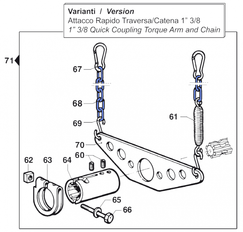 Chain for Comet Pumps BP 105-125 K