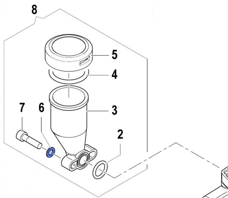 Washer 2811000400 for Comet Pumps APS 31-41