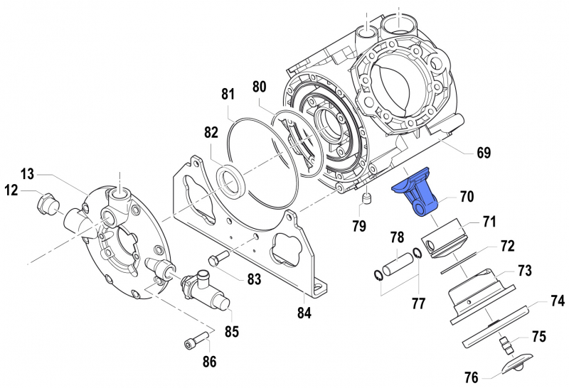 Connecting Rod Assembly 0205006400 for Comet Pump APS 145