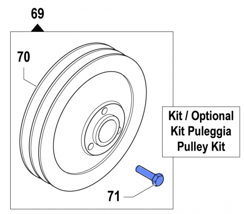 Screw 3607007000 for Comet Pumps APS 31-41