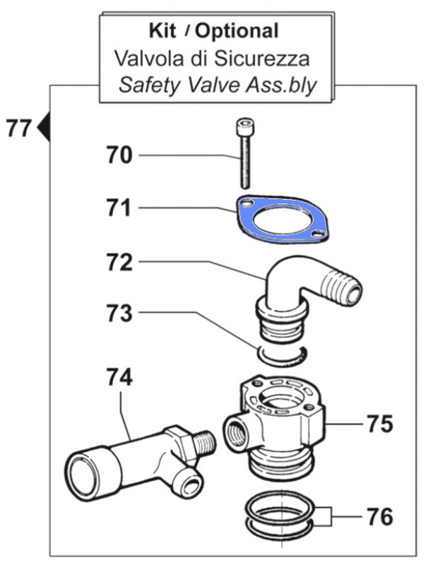 Hose Tail Fixing Plate 2404015600 for Comet BP 205 K