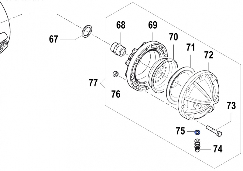 Gasket 1209003300 for Comet Pumps APS 101-121