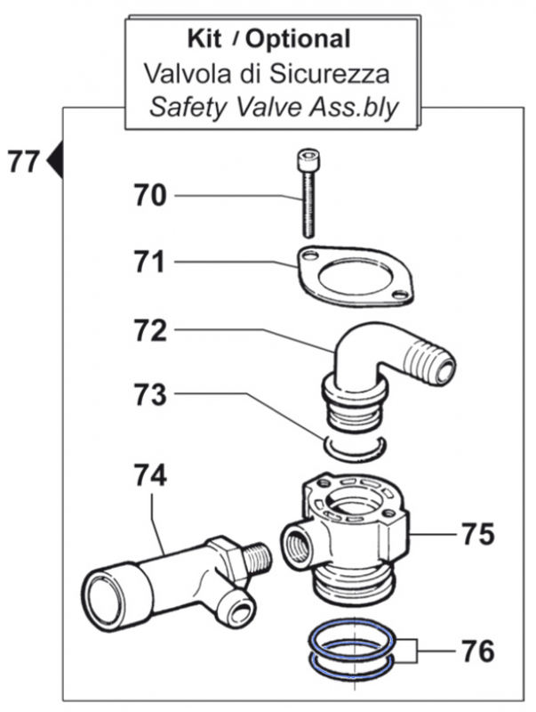 O-Ring 1210075100 for Comet Pump BP 205 K