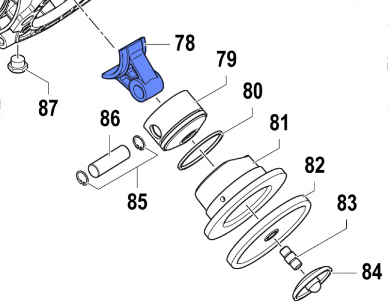 Connecting Rod Assembly 0205006100 for Comet Pumps APS 101-121