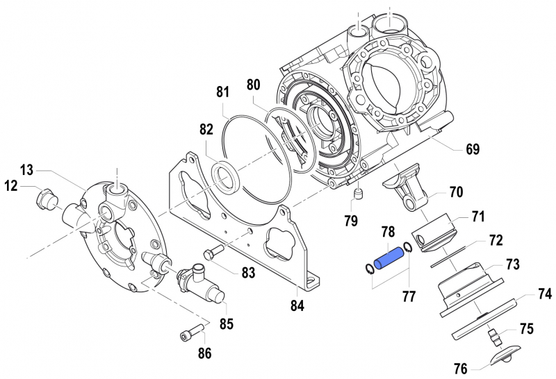 Gudgeon Pin 3011000300 for Comet Pump APS 145