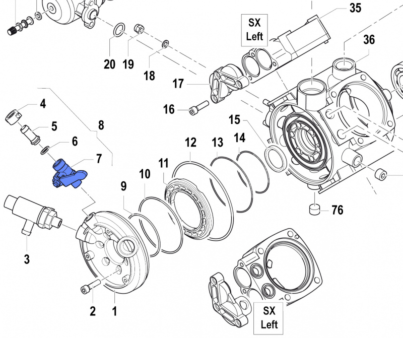Tap 2826002900 for Comet Pump APS 96