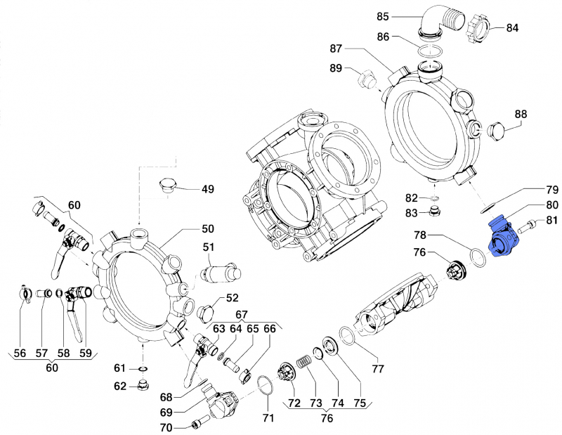 Elbow Coupling 2806002600 f. Comet Pumps IDS 1501-1701-2001