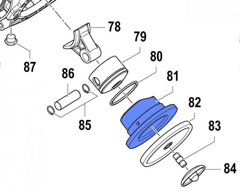 Piston Sleeve 0400007000 for Comet Pump APS 101