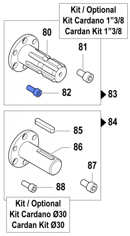Screw 3609015700 for Comet Pumps APS 51-61-71