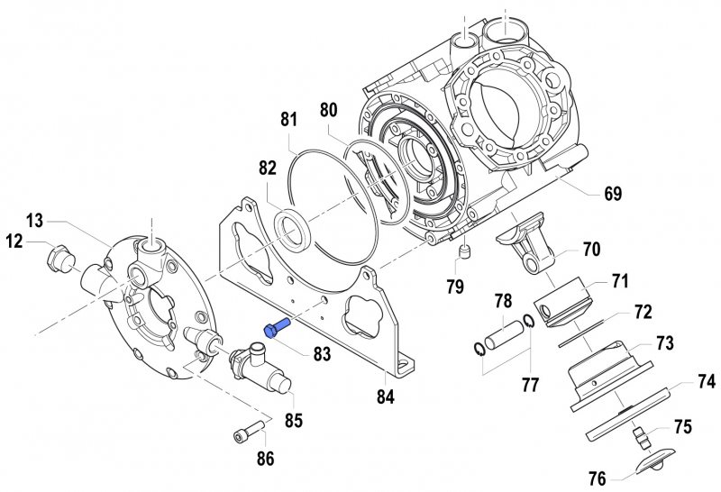 Screw 3607022000 for Comet Pump APS 145