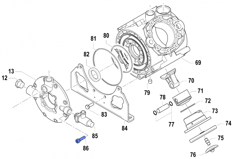 Screw 3609000900 for Comet Pump APS 145