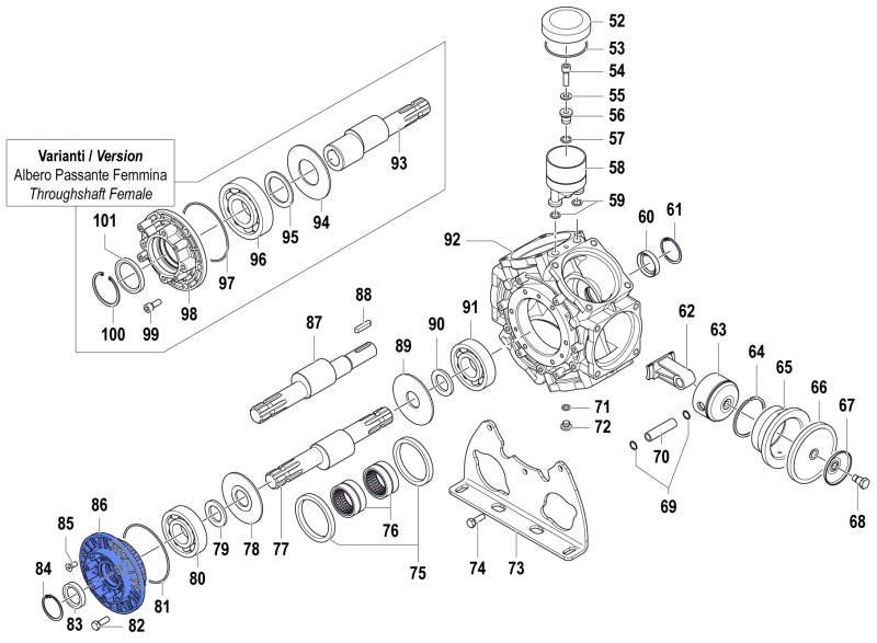 Cover 0405007600 for Comet Pumps BPS 300