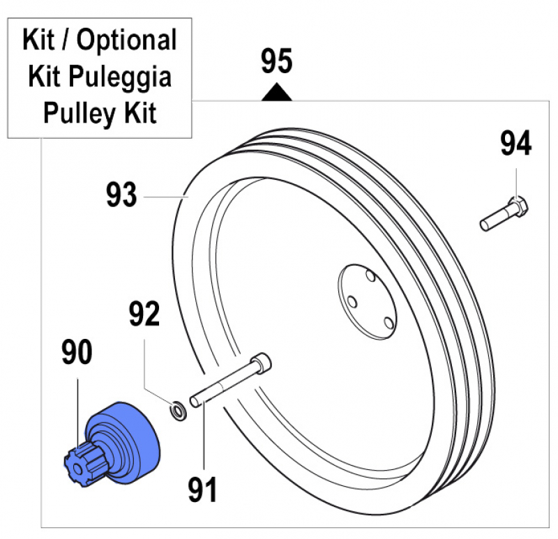 Flange 1009004400 for Comet Pump APS 145