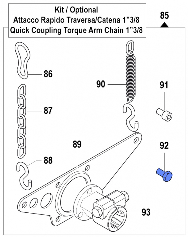 Screw 3607022500 for Comet Pumps APS 31-41