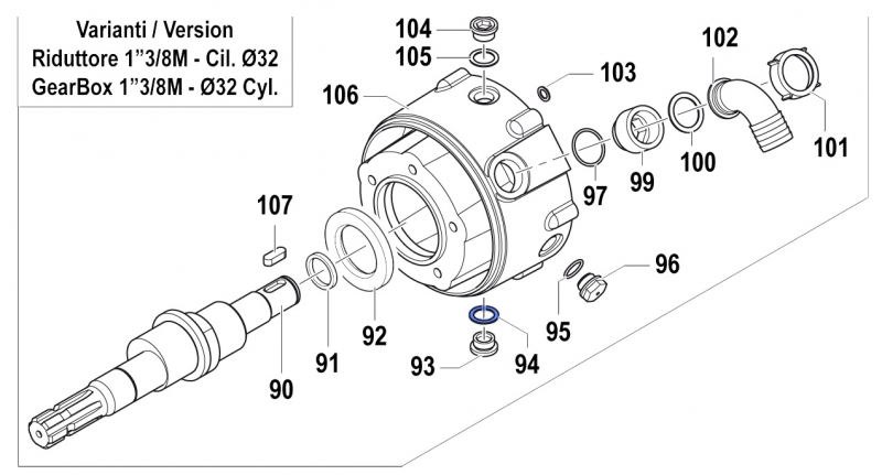 Gasket 1209000200 for Comet Pumps APS 101-121