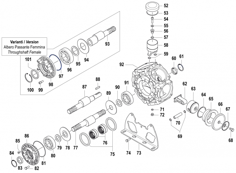O-Ring 1210038900 for Comet Pump BPS 300