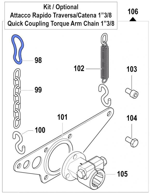 Hook 1202000900 for Comet Pumps APS 51-61-71