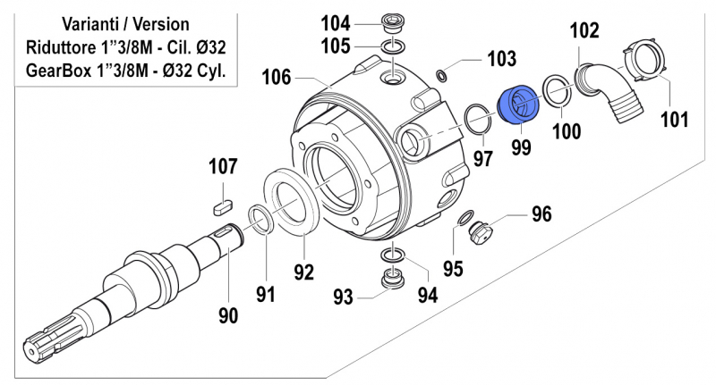 Spezialkupplung 2805000600 für Comet Pumpen APS 101-121