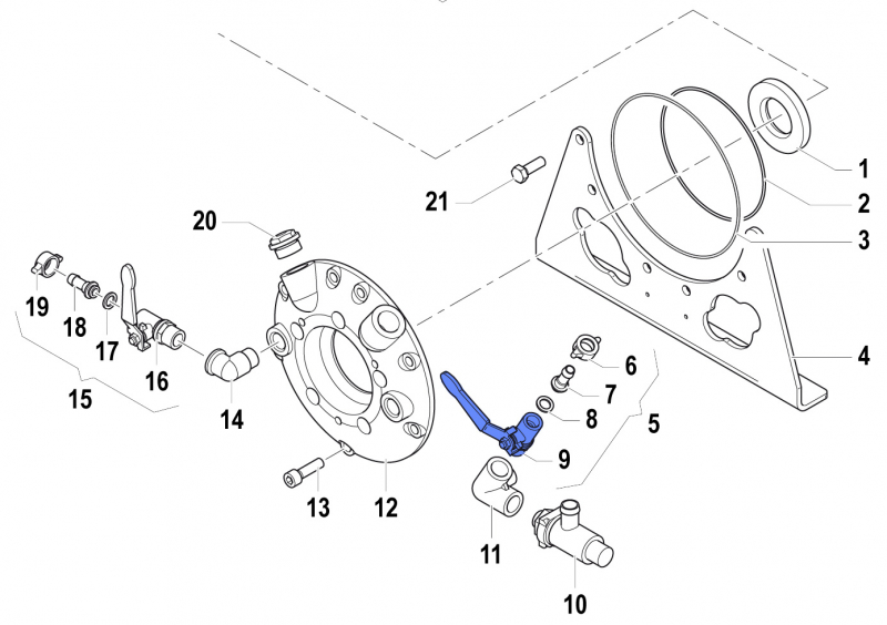 Tap 2826003100 for Comet PumpsIDS 1501-1701-2001