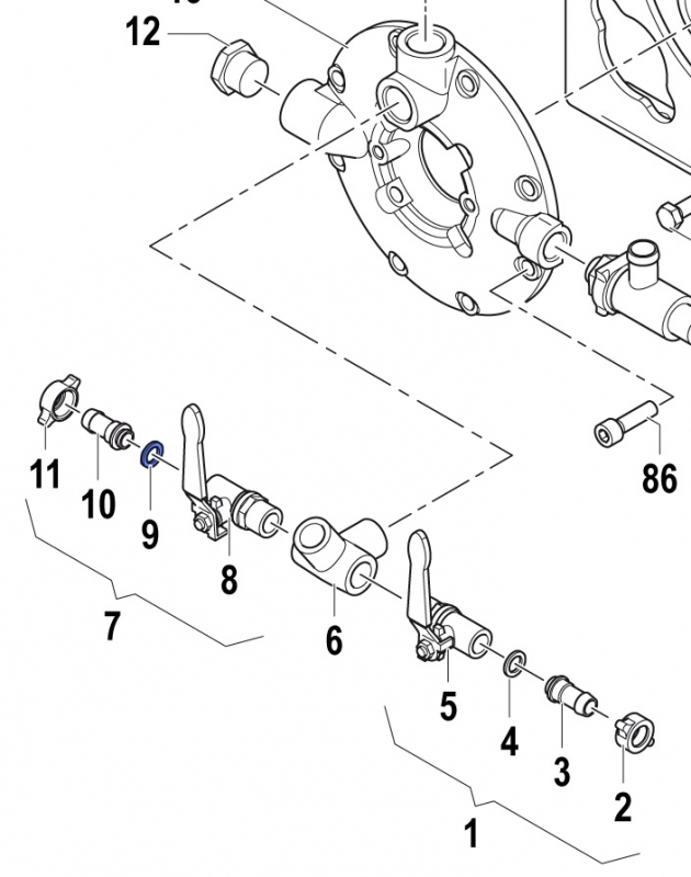 Dichtung 1209001300 für Comet Pumpe APS 145