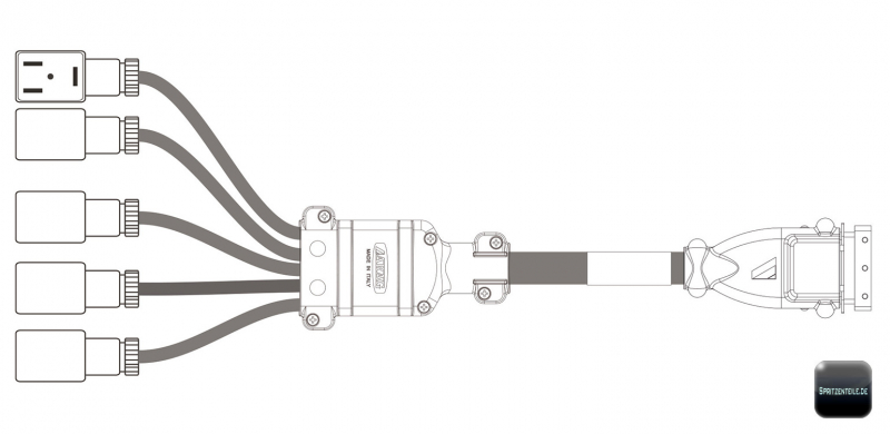 ARAG Connection cable electrical control unit series 4668