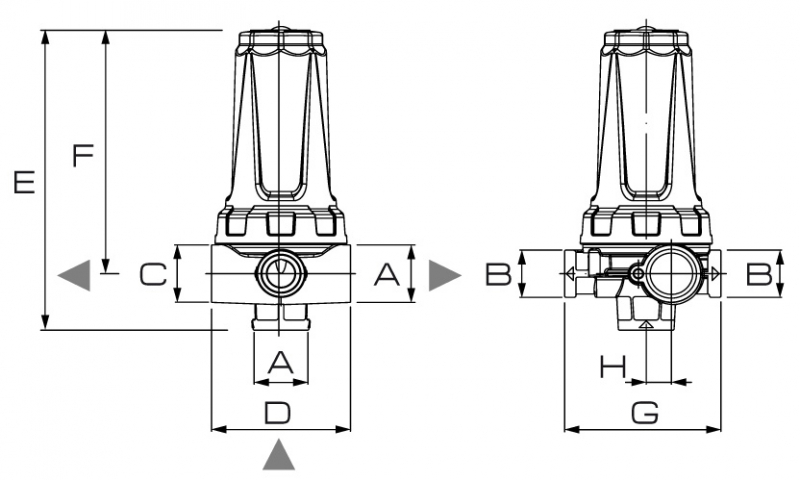 Braglia High-pressure filter in brass M145