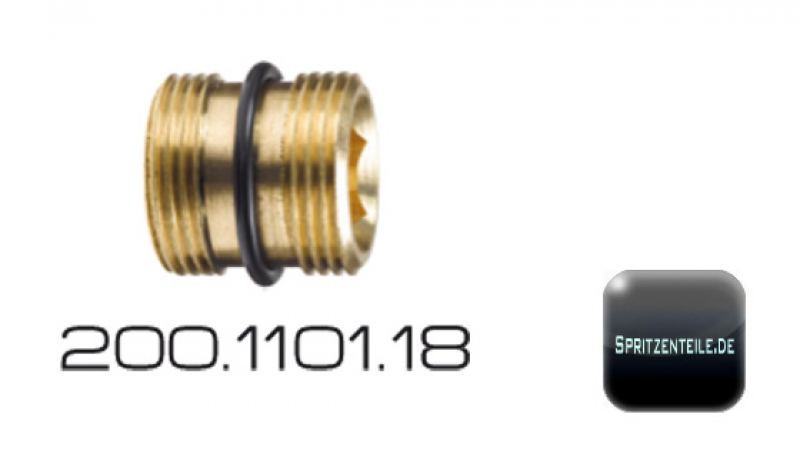 Braglia connecting nipple with external thread