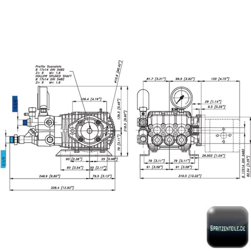 Bertolini High Pressure Pump THY 2715