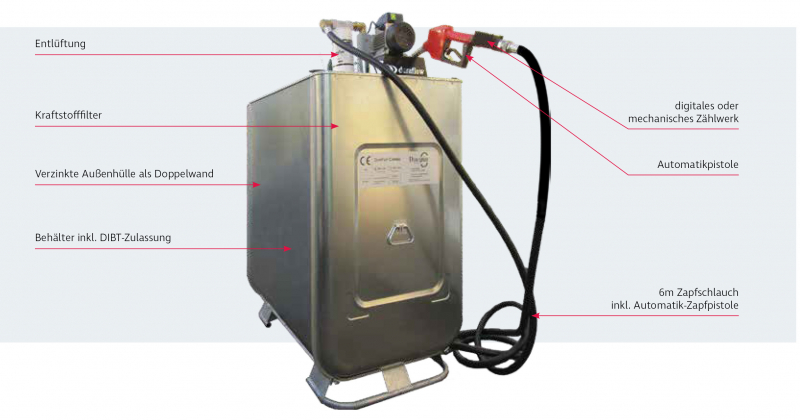 DURAplas Diesel Storage Tank 1000 liters | DFC1000A