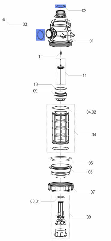 Arag O-Ring G11023 for Filter Series 316