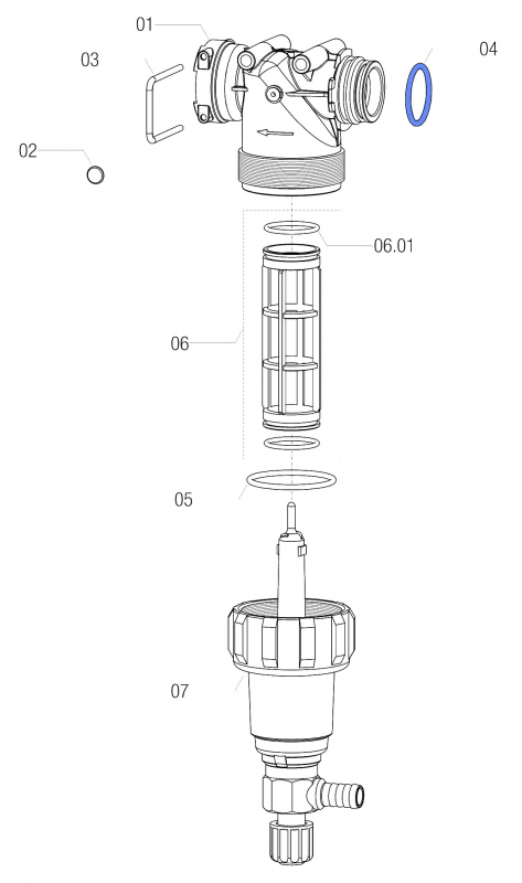 Arag O-Ring G11063V für Filter mit T5-Anschluss