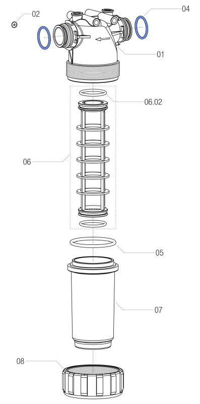 Arag O-Ring G11063 for Filter with T5 connection