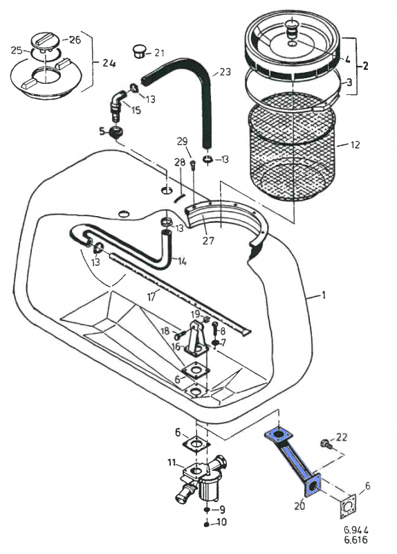 Rau Intake Pipe 11594 spare part