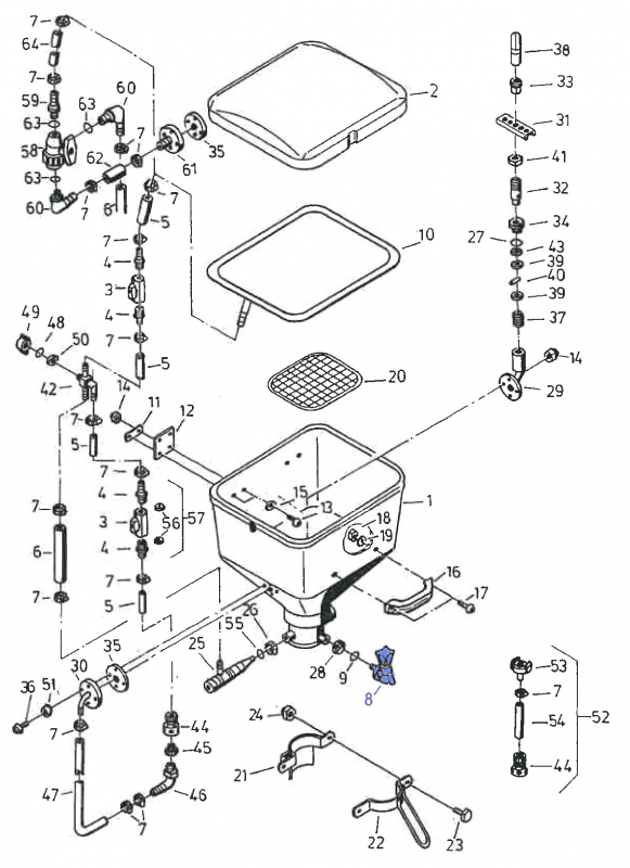 Rau Tap 40216 for injector flushing device
