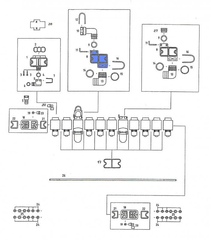 Rau hose connection EVD RG00047091 drawing